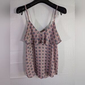 NY Collection adjustable spaghetti strap top size M